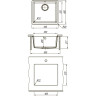 Мойка кухонная LEMARK SINARA 440-U грей 9910069